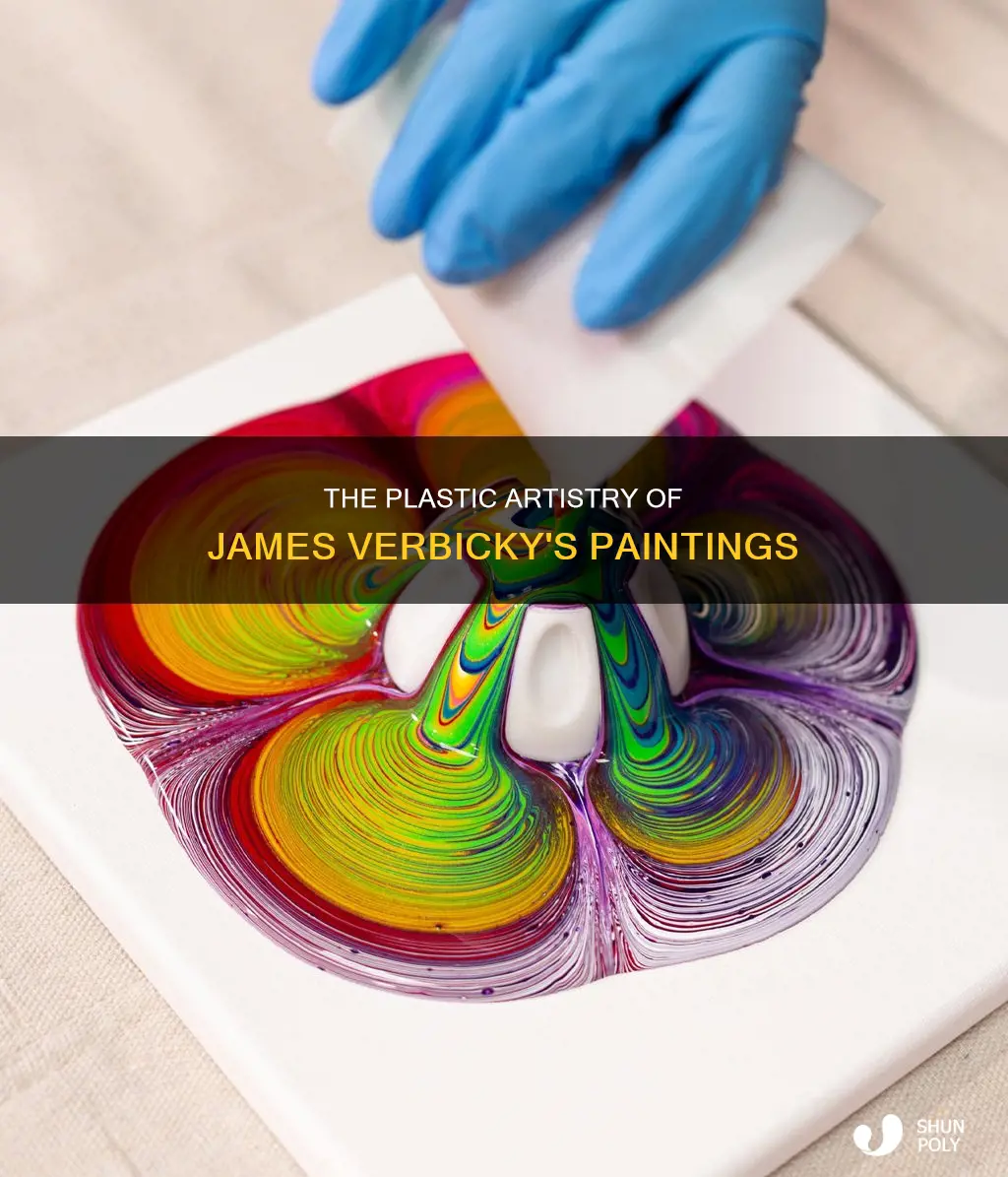 what is the plastic in a james verbicky painting