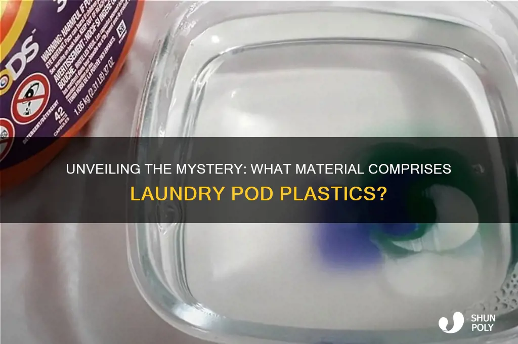 what is the plastic in laundry pods made of