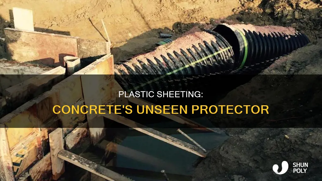 what is the plastic install under concrete