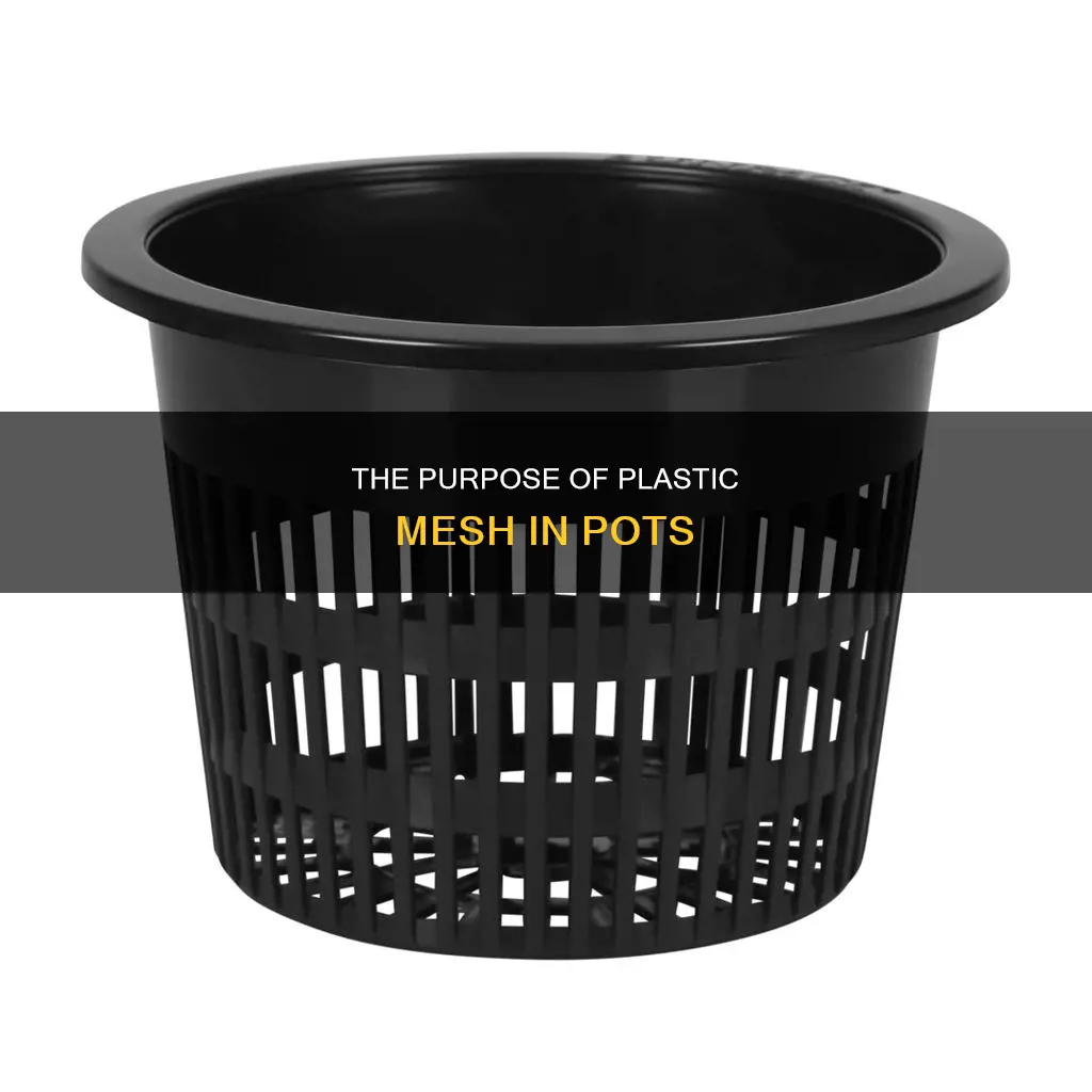 what is the plastic mesh inside pot