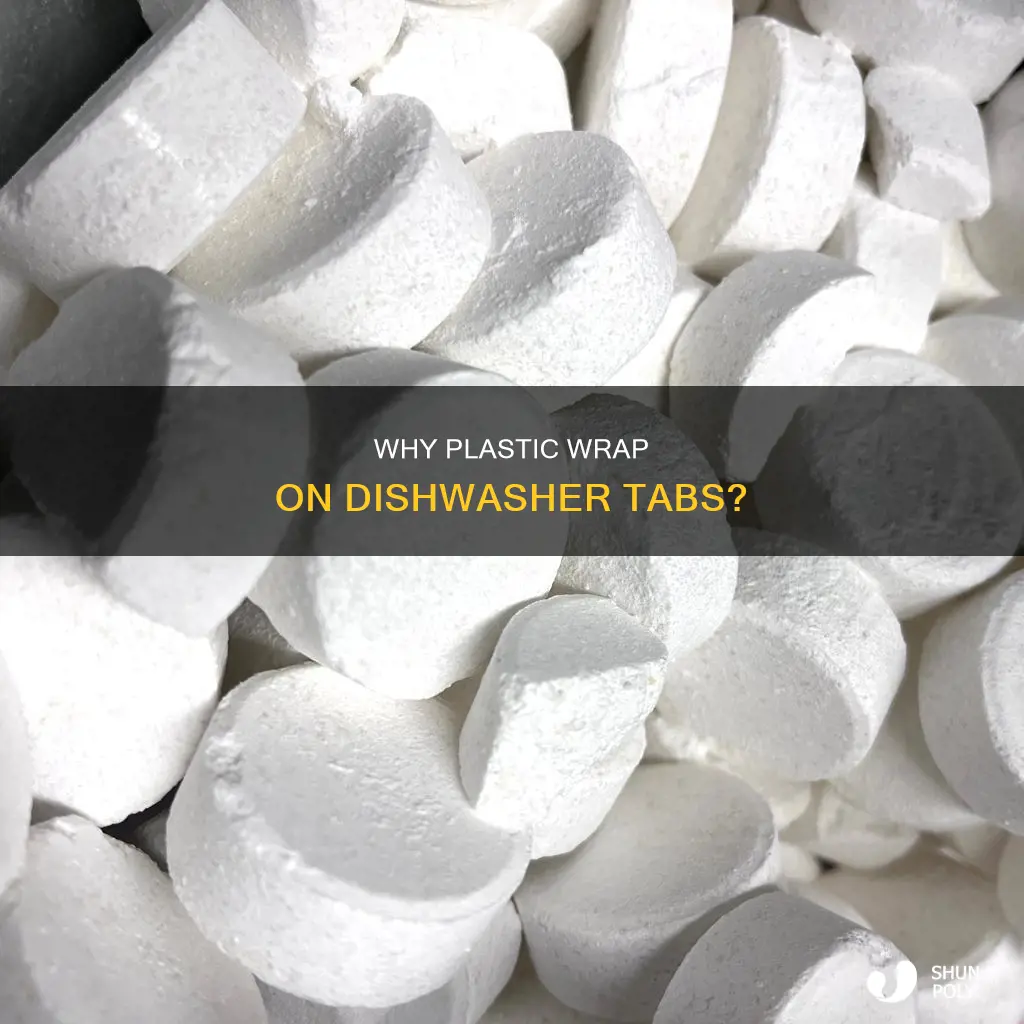 what is the plastic on dishwasher tabests