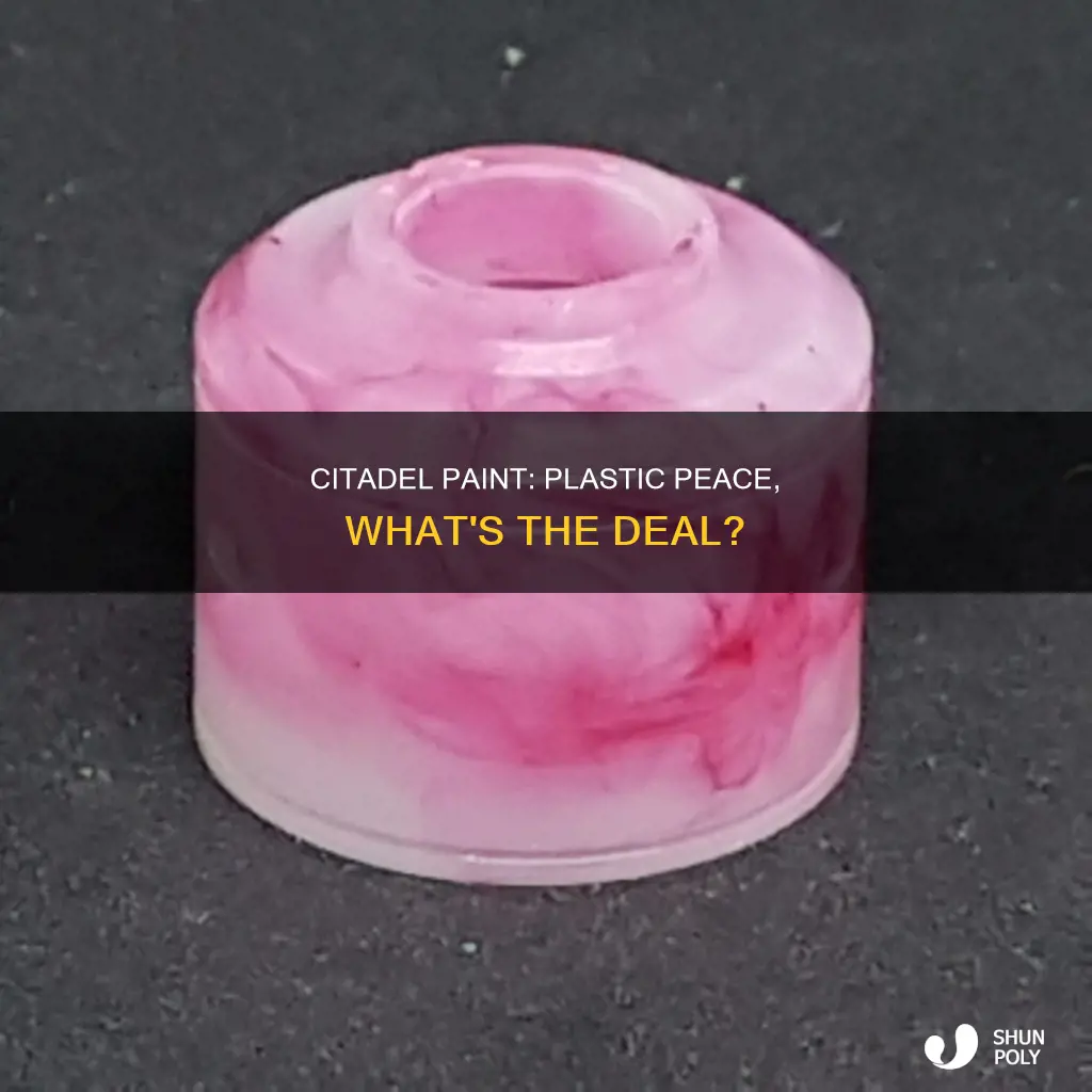 what is the plastic peace on citadel paint