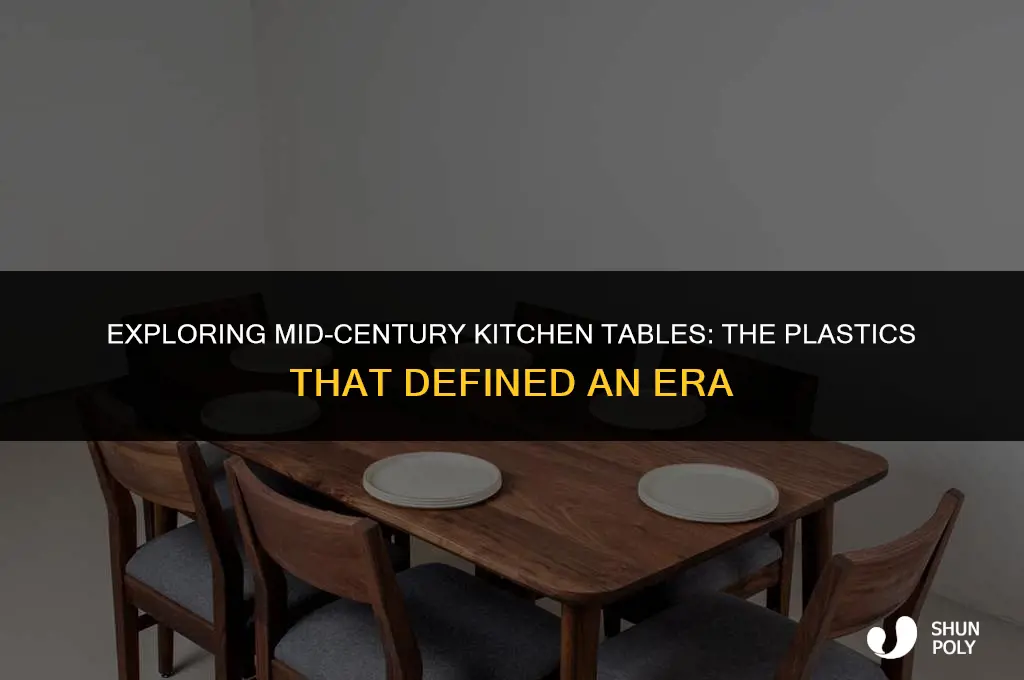 what is the plastic used in midcentury kithen tables