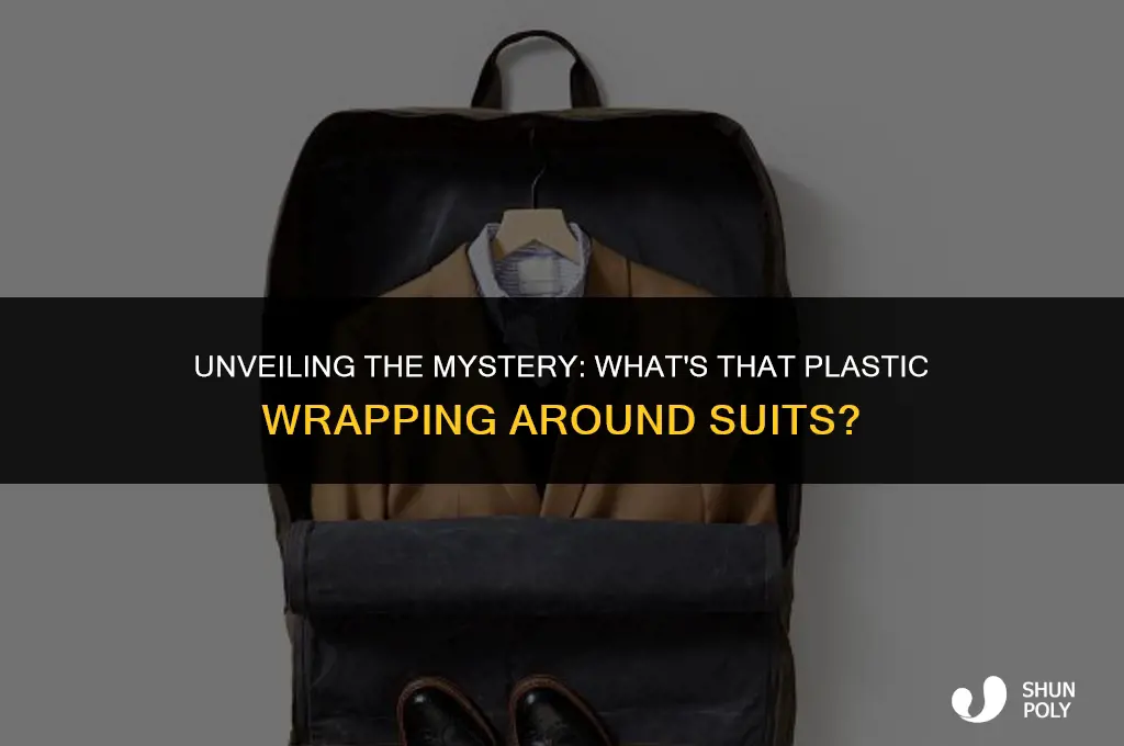 what is the plastic wrapped around suits called