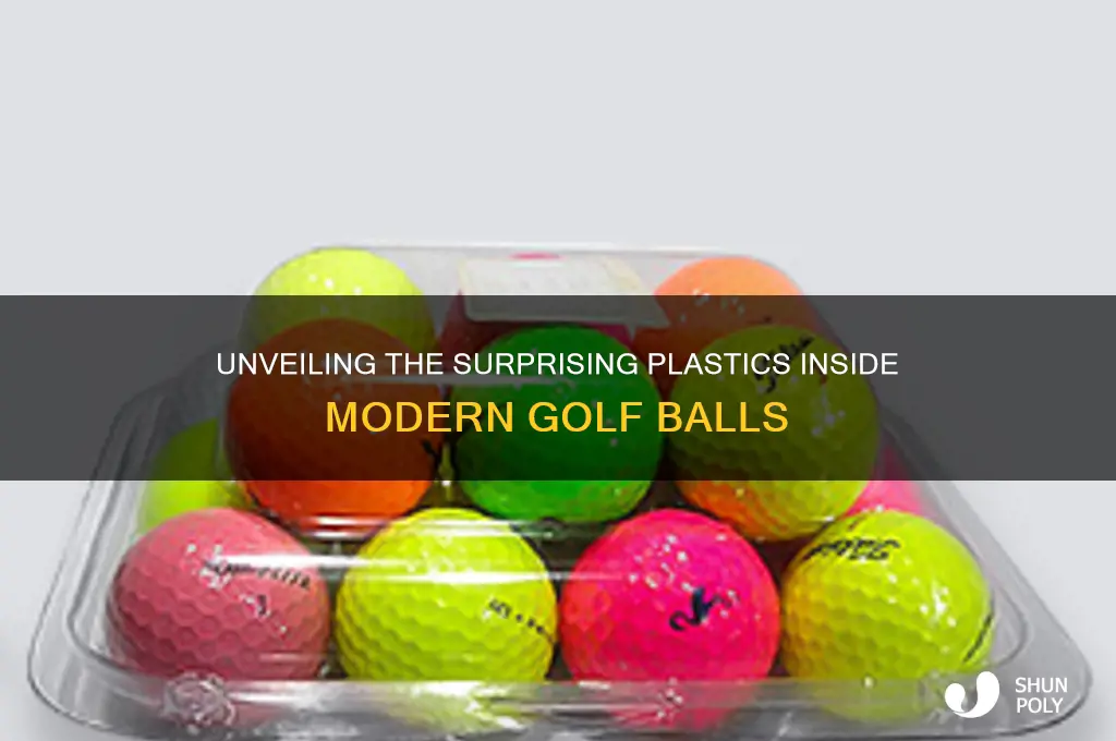 what is the plastics called that makes up golf balls