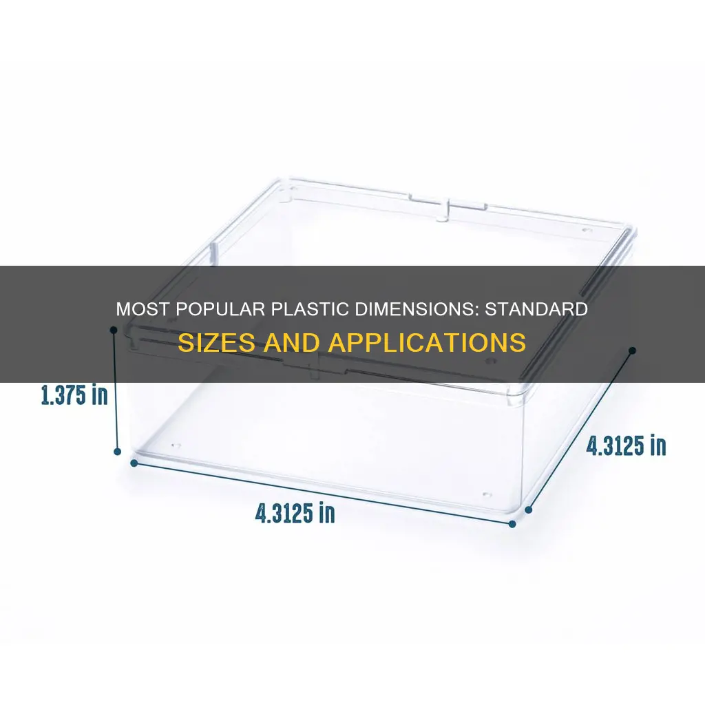 what is the popular plastic dimension