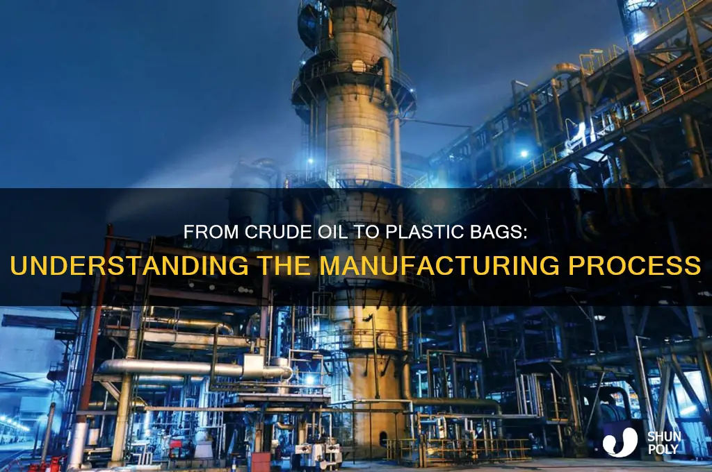 what is the process to get plastic bags from oil