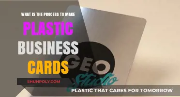 Crafting Durable Impressions: The Process of Making Plastic Business Cards