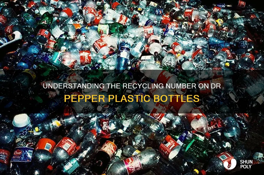 what is the recycle number on plastic dr pepper bottles
