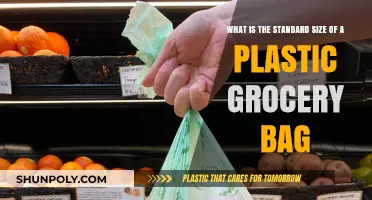 Standard Plastic Grocery Bag Size: Dimensions and Common Measurements