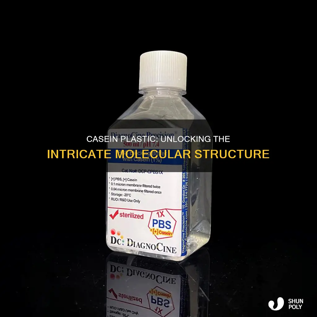 what is the structure of casein plastic