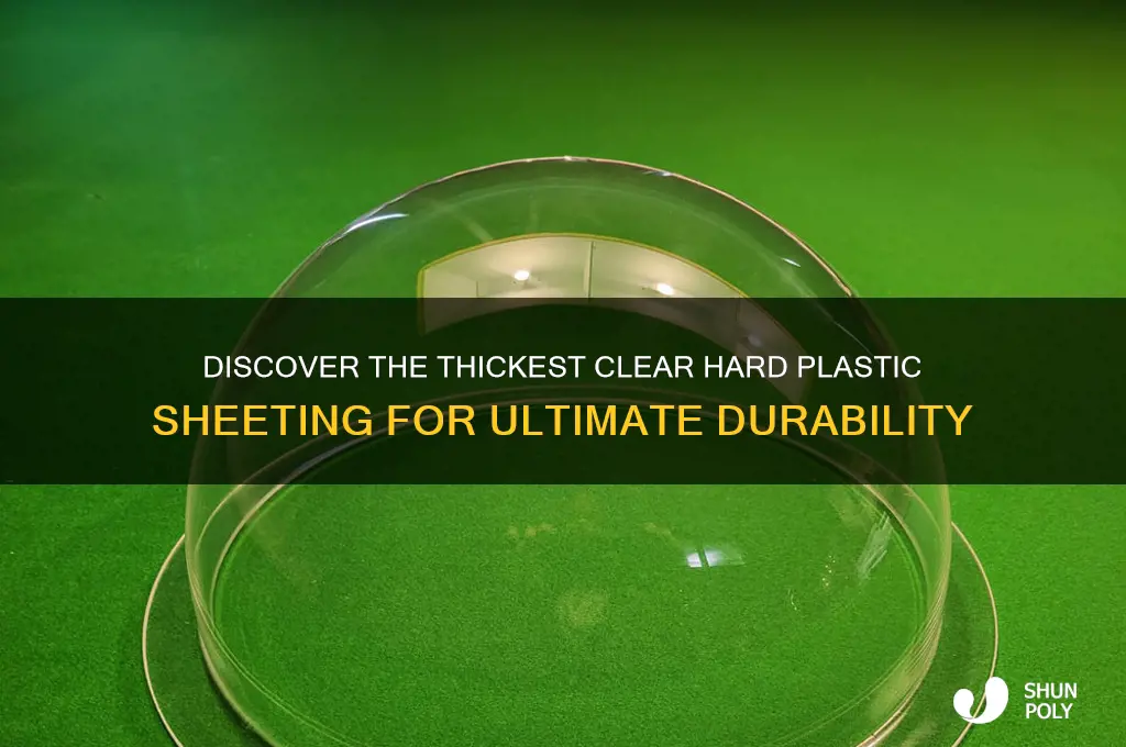 what is the thickest clear hard plastic sheeting