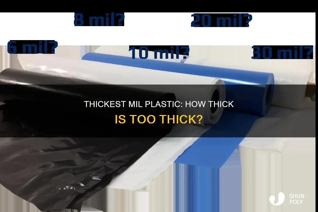 what is the thickest mil plastic