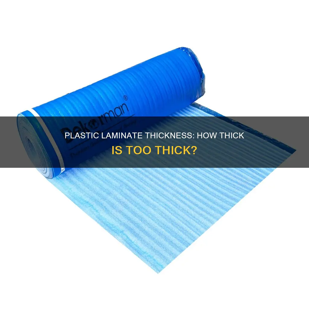 what is the thickness of plastic laminate