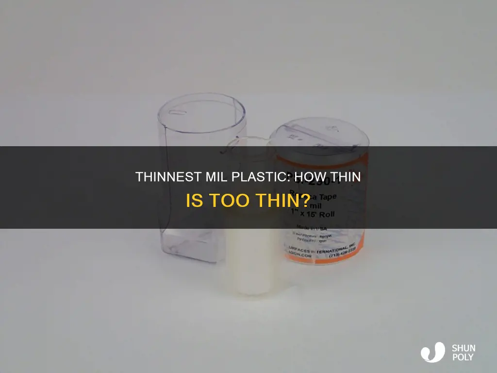 what is the thinest mil plastic