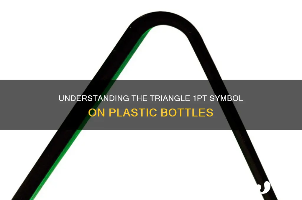 what is the triangle 1pt plastic bottle