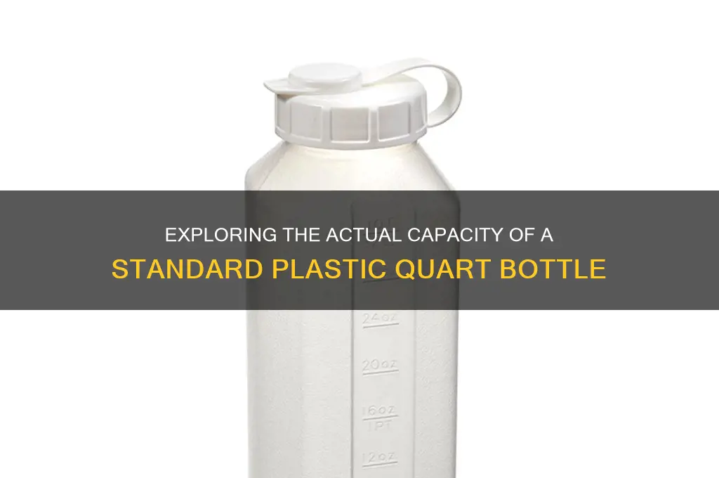 what is the true capacity of a plastic quart bottle