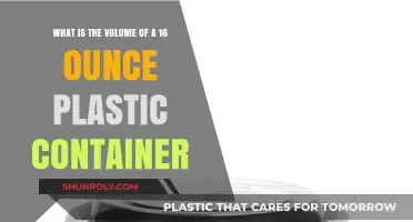 Plastic Container Volume: 16 Ounces, How Much Space?