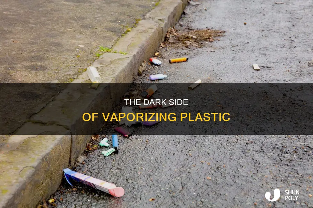 what is the waste from vaprizing plastic
