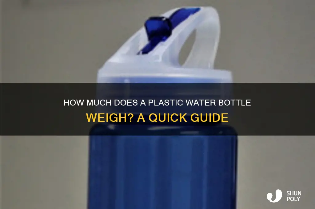 what is the weight of a plastic water bottle