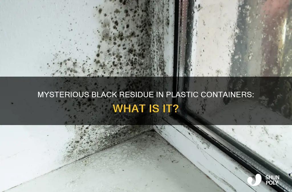 what is this black stuff in my plastic containers