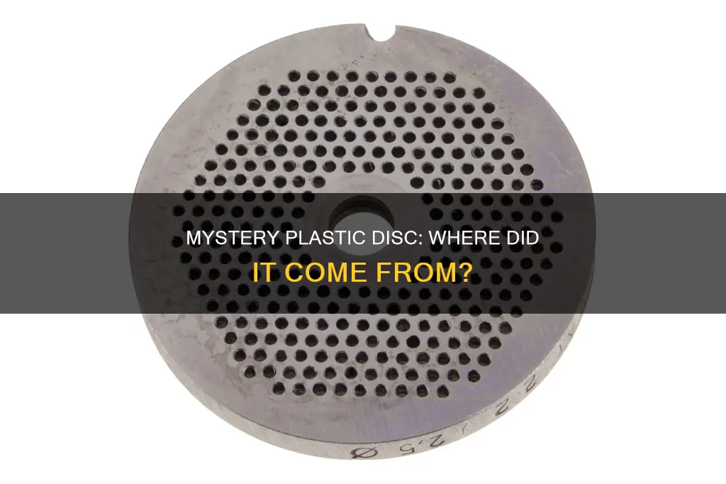 what is this perforated plastic disc from