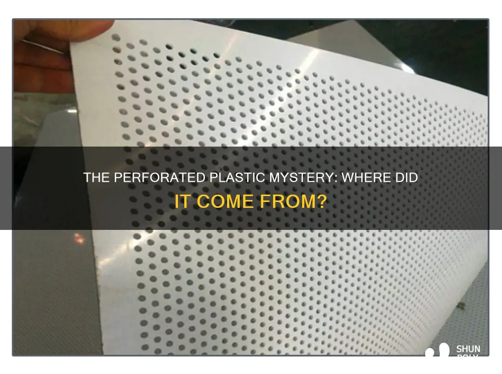 what is this perforated plastic from