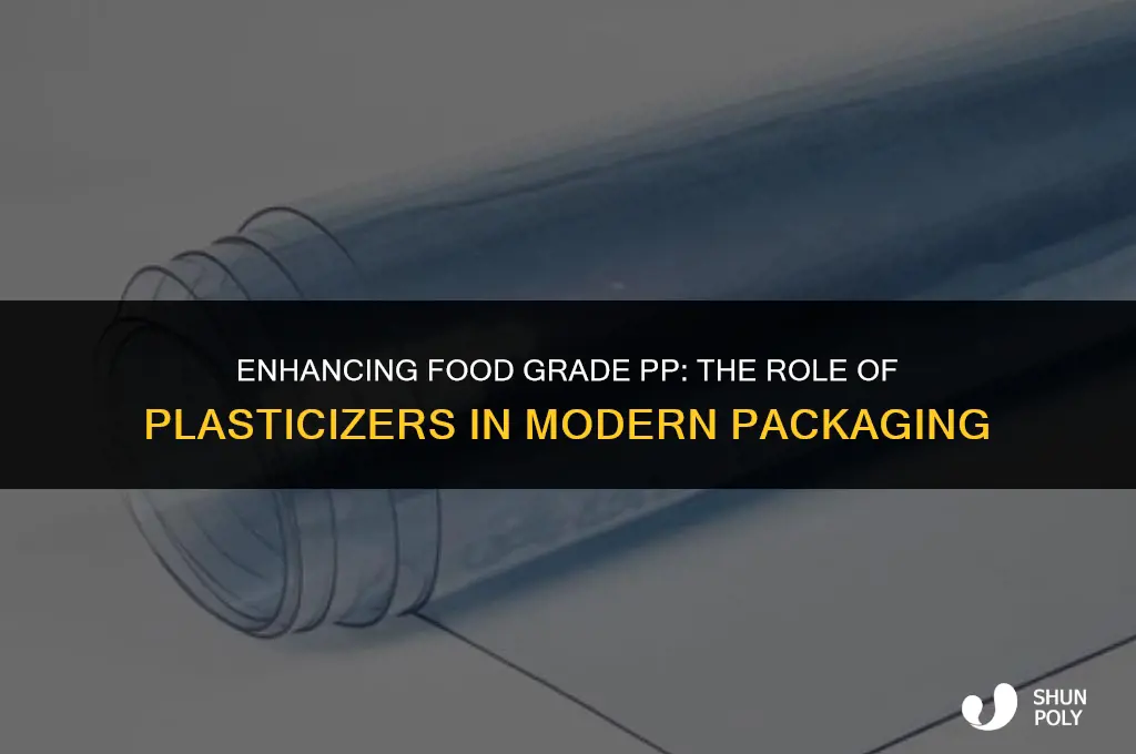 what is used to plasticize food grade pp