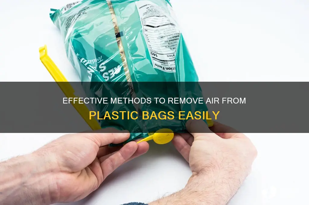 what is used to take air out of plastic bags