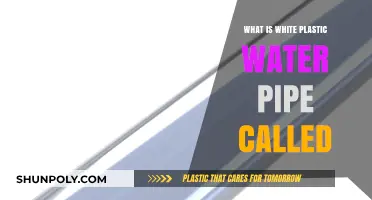 White Plastic Water Pipes: What Are They Called?