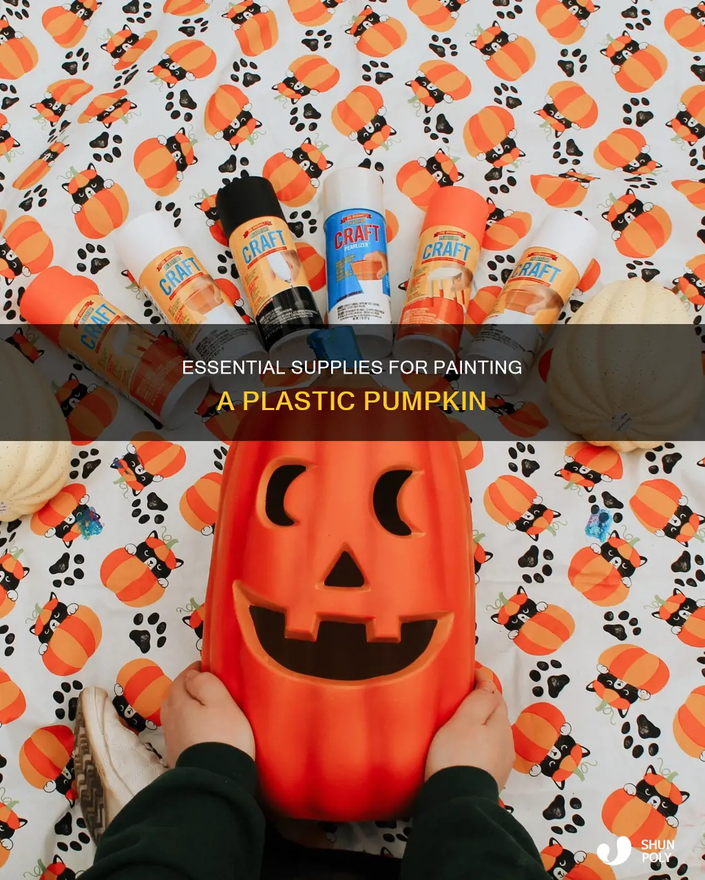 what items do i need to paint a plastic pumpkin