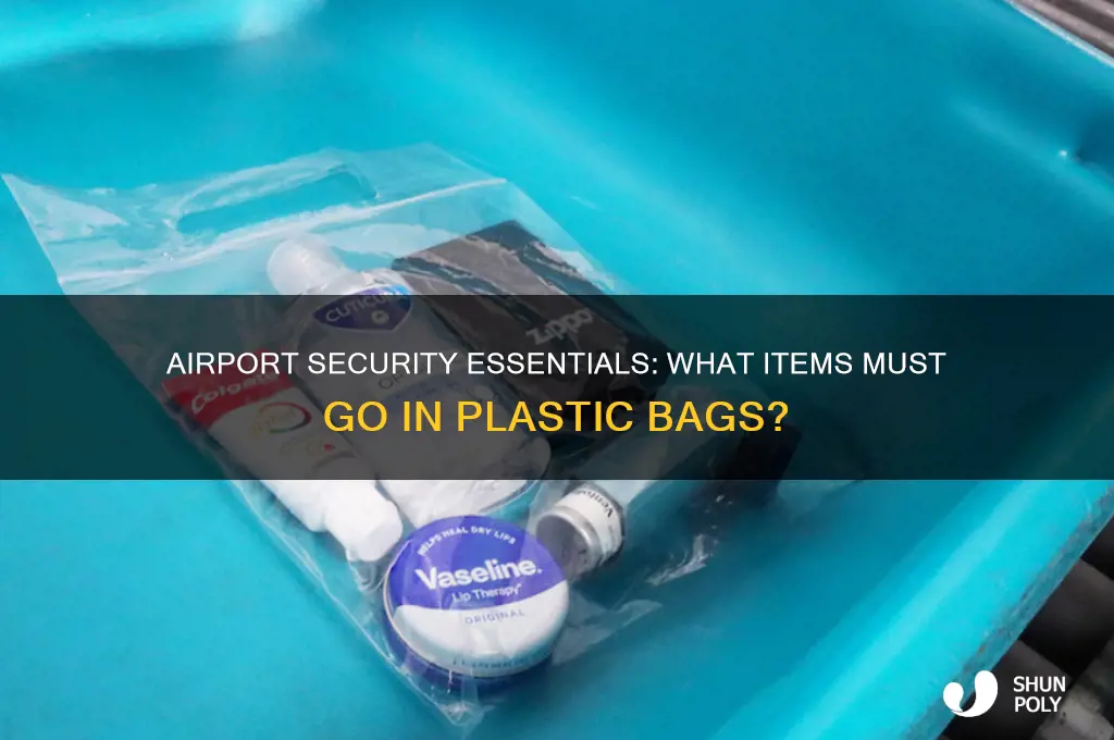 what items have to go in plastic bag at airport
