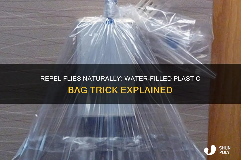 what keep flies away water plastic bag
