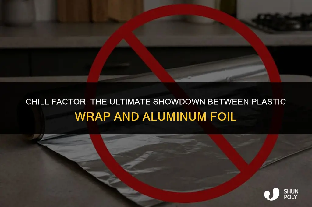 what keep things colder plastic wrap or aluminum foil