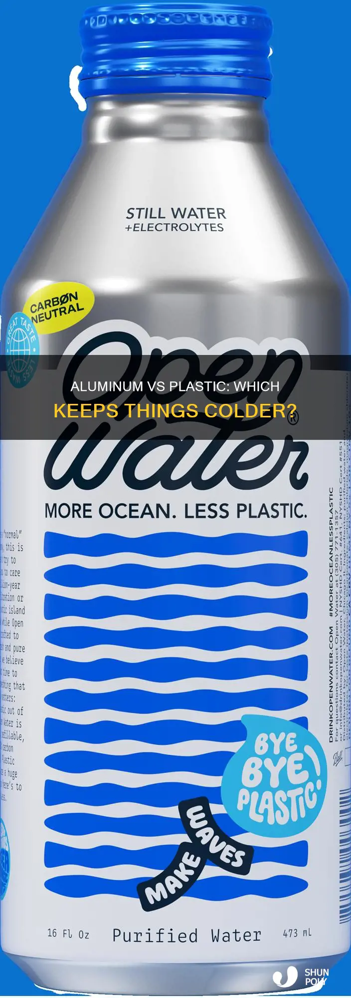what keeps things colder aluminum or plastic