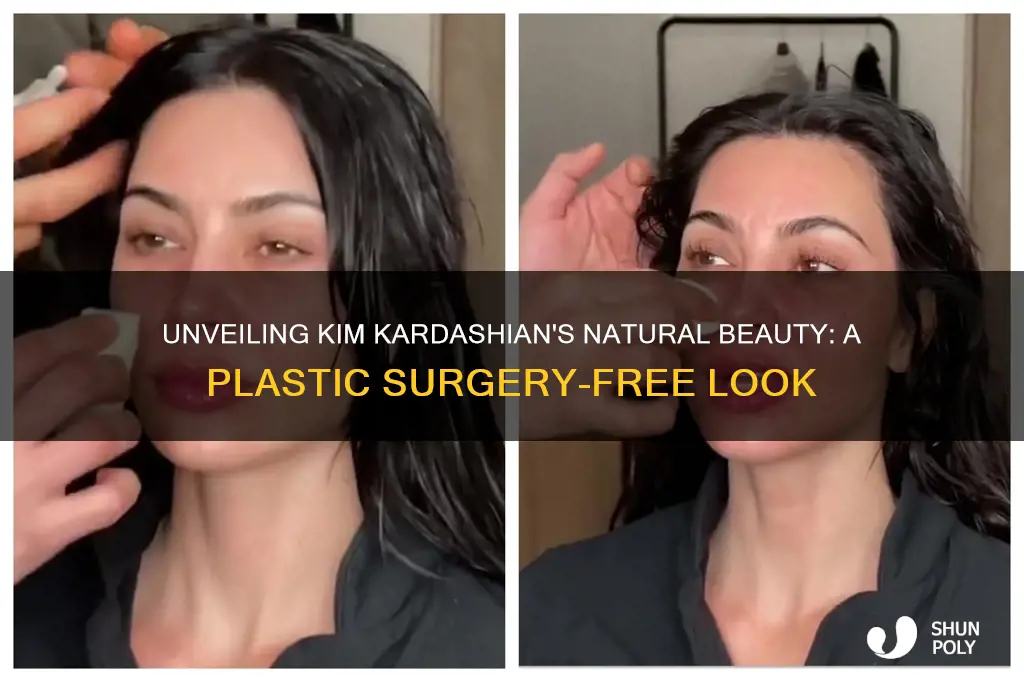 what kim kardashian would look like without plastic surgery