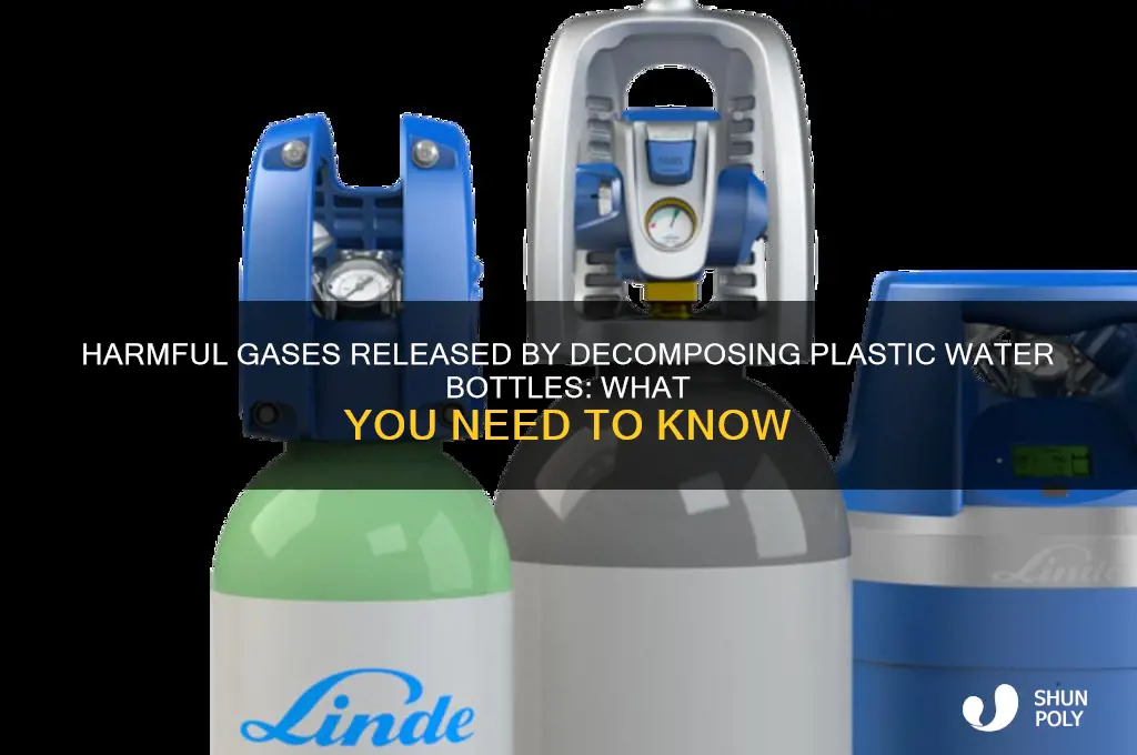 what kind of gases are produced plastic water bottles