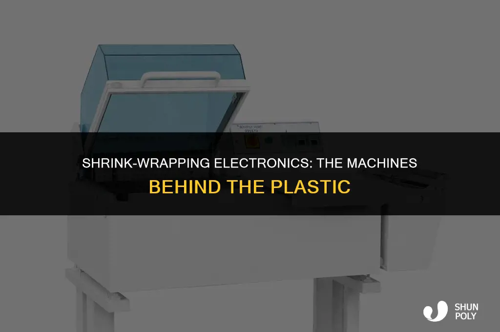 what kind of machine wraps plastic around electronicsin store