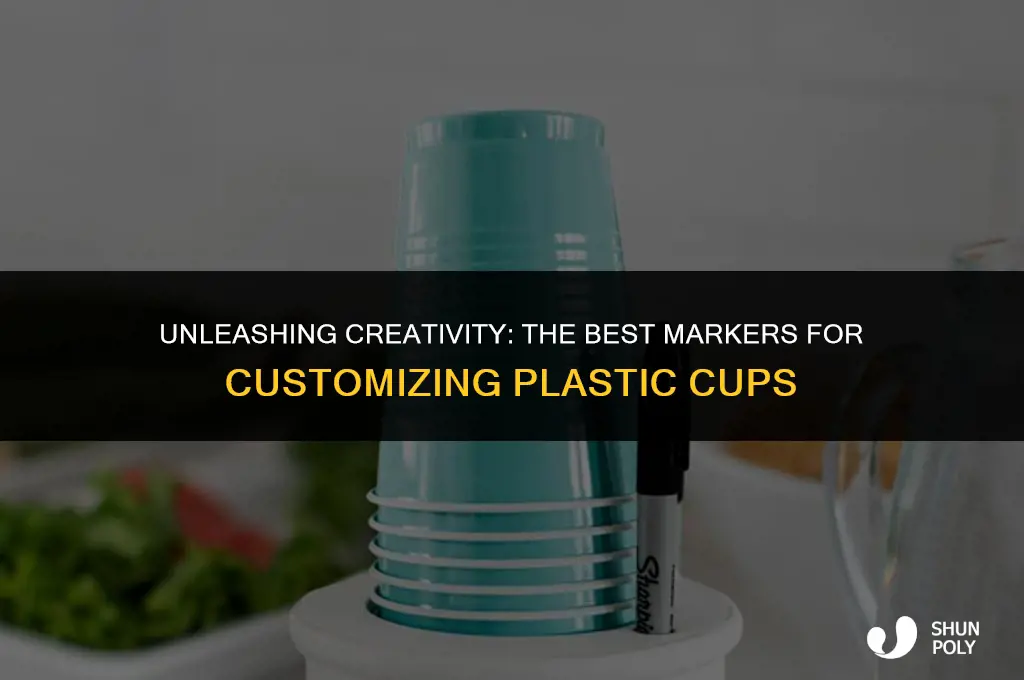 what kind of marker will right on plastic cups