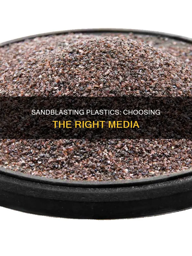 what kind of media to sandblast plastic