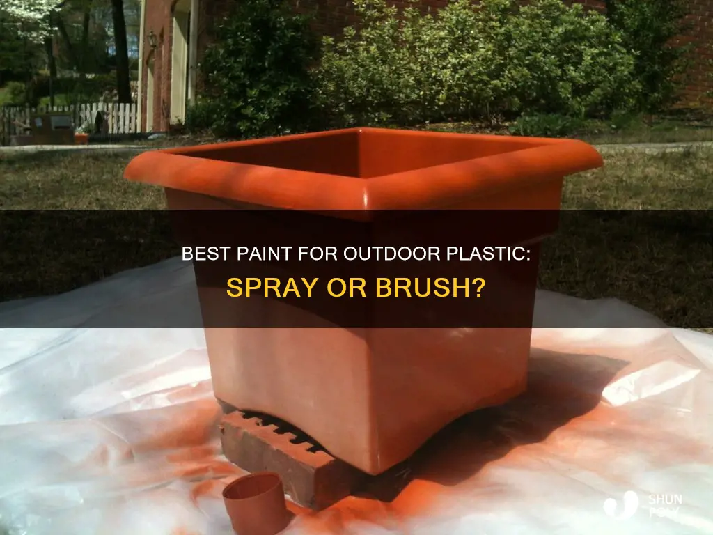 what kind of paint for outdoor plastic
