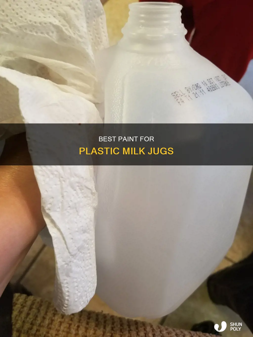 what kind of paint will stick to plastic milk jug