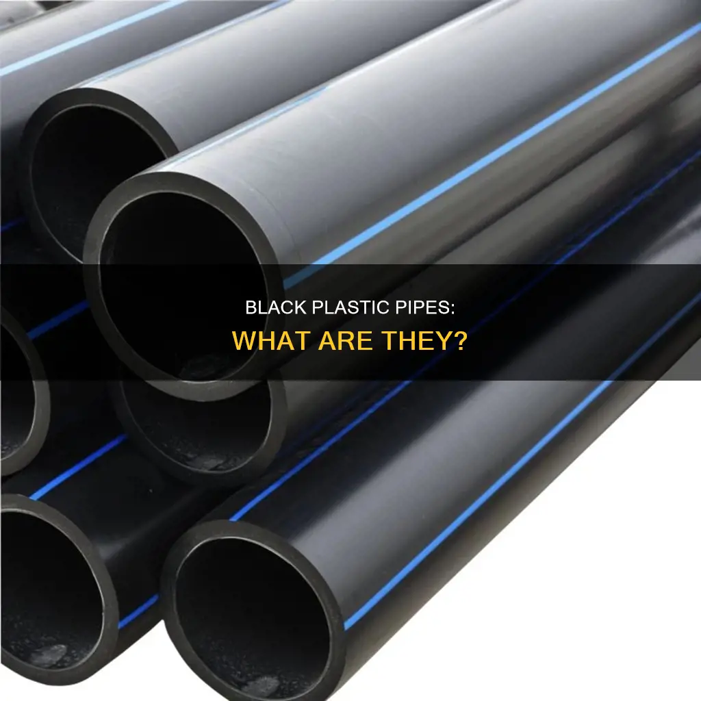 what kind of pipe is black plastic