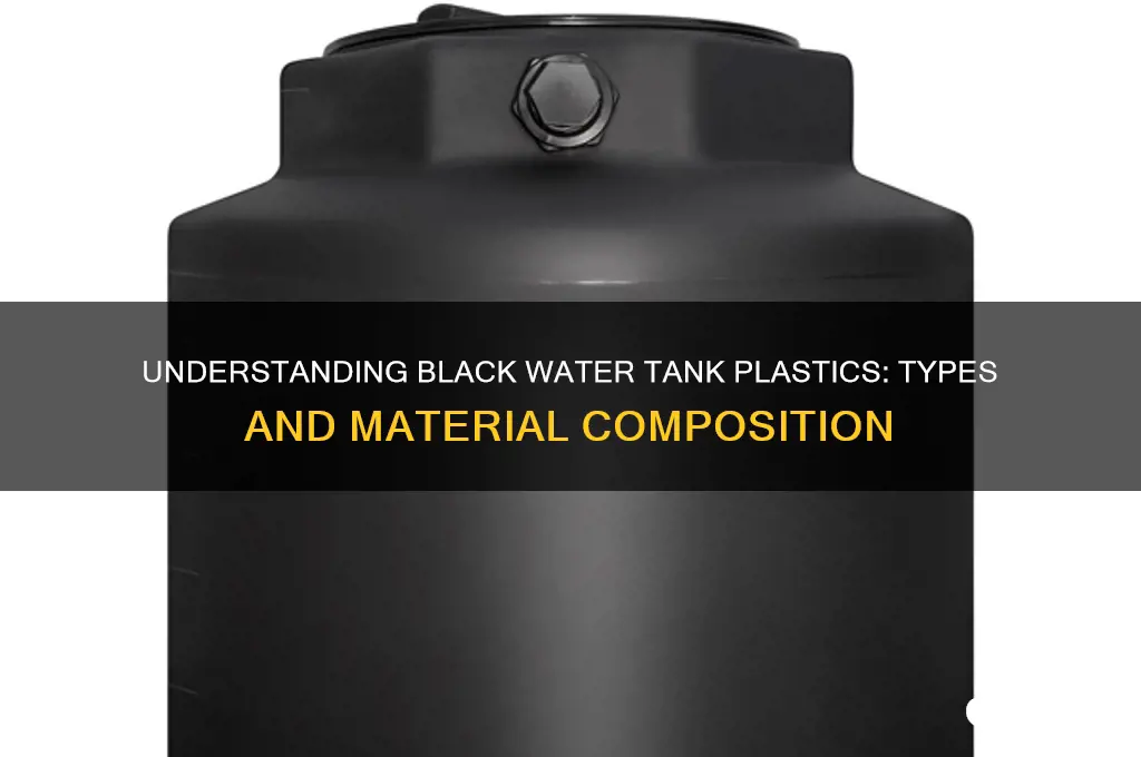 what kind of plastic are black water tanks made