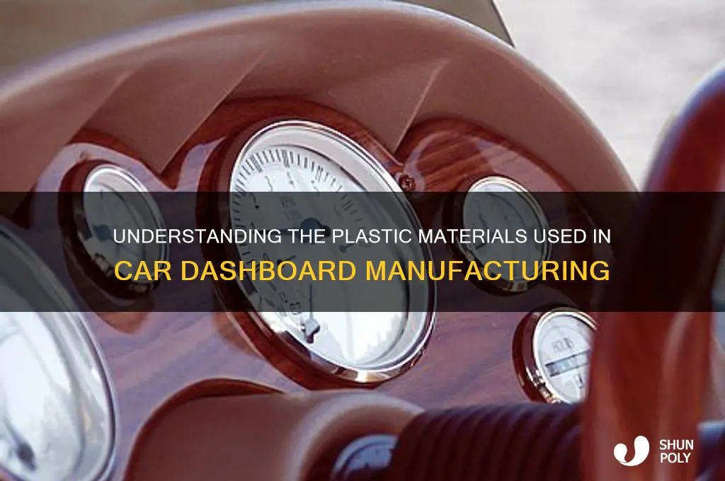 what kind of plastic are car dashboards made of
