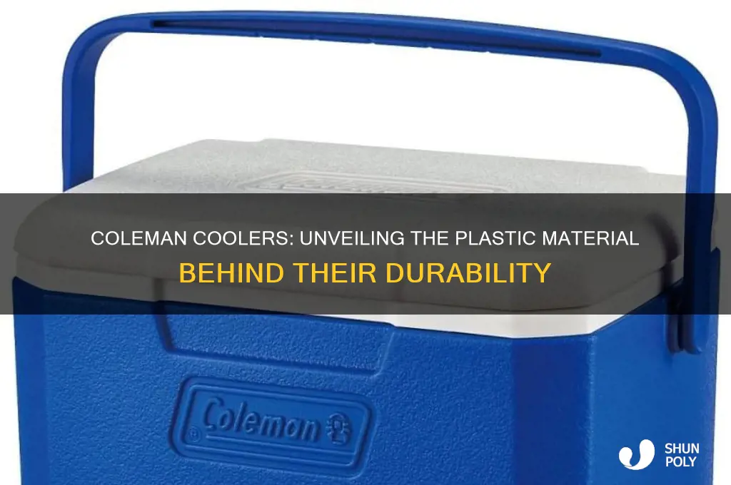 what kind of plastic are coleman coolers made of