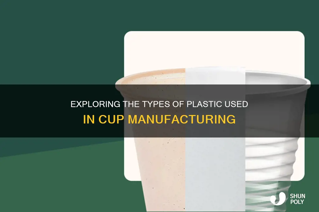 what kind of plastic are cups made of
