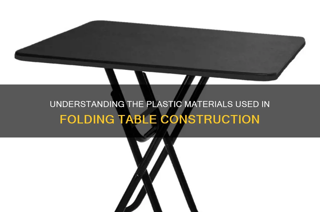 what kind of plastic are folding tables made from