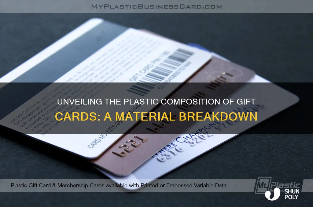 what kind of plastic are gift cards made out of