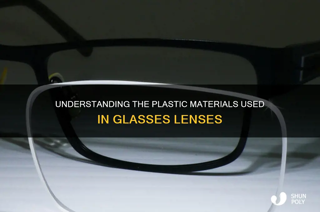 what kind of plastic are glasses lens made from